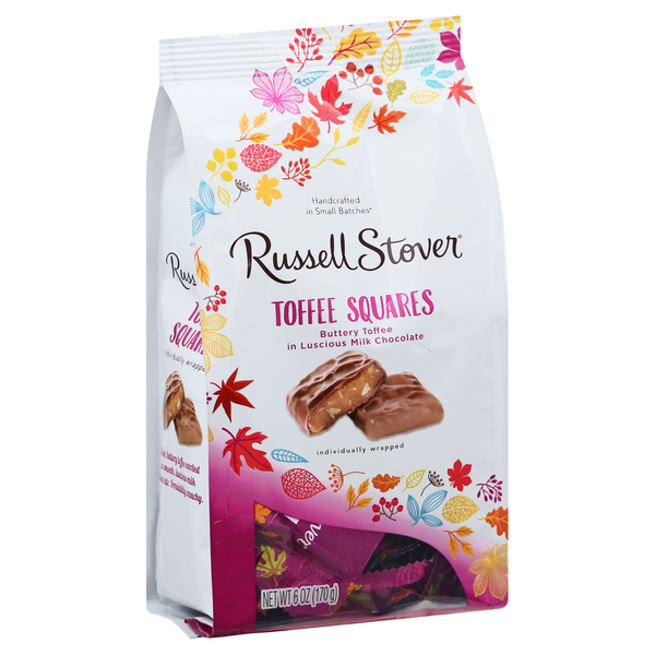 slide 1 of 1, Russell Stover Toffee Squares 6 Oz, 5.4 oz