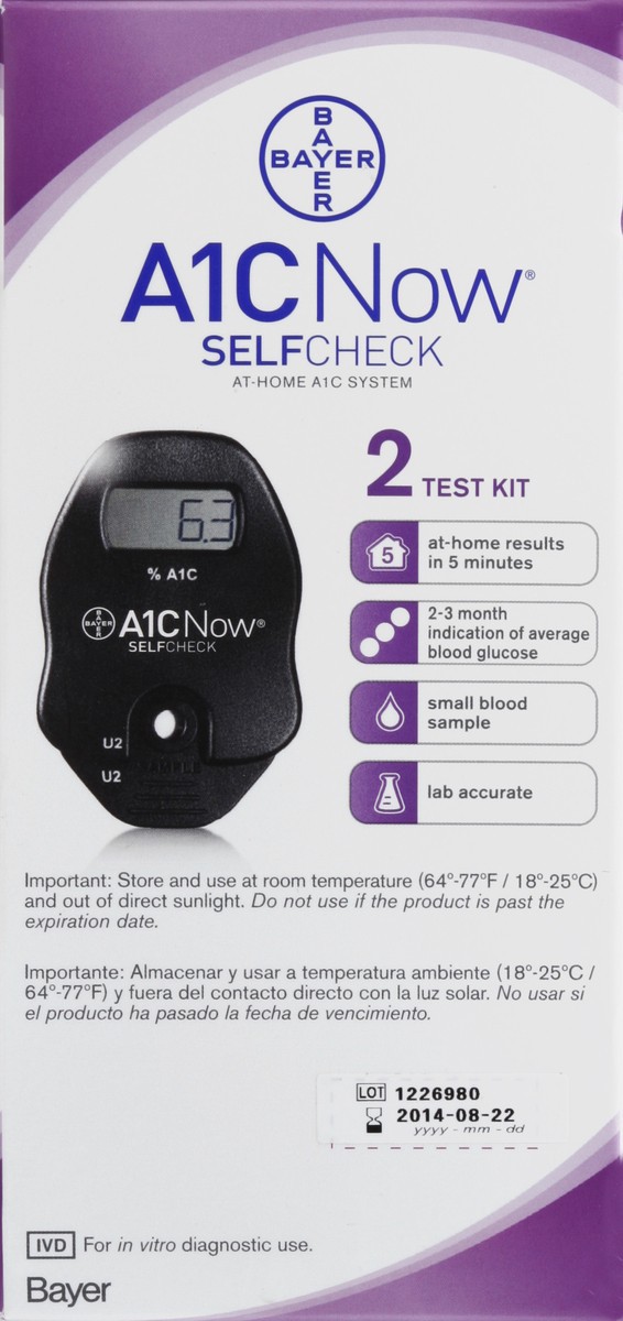 slide 2 of 7, Bayer At-Home A1C System 1 ea, 1 ct