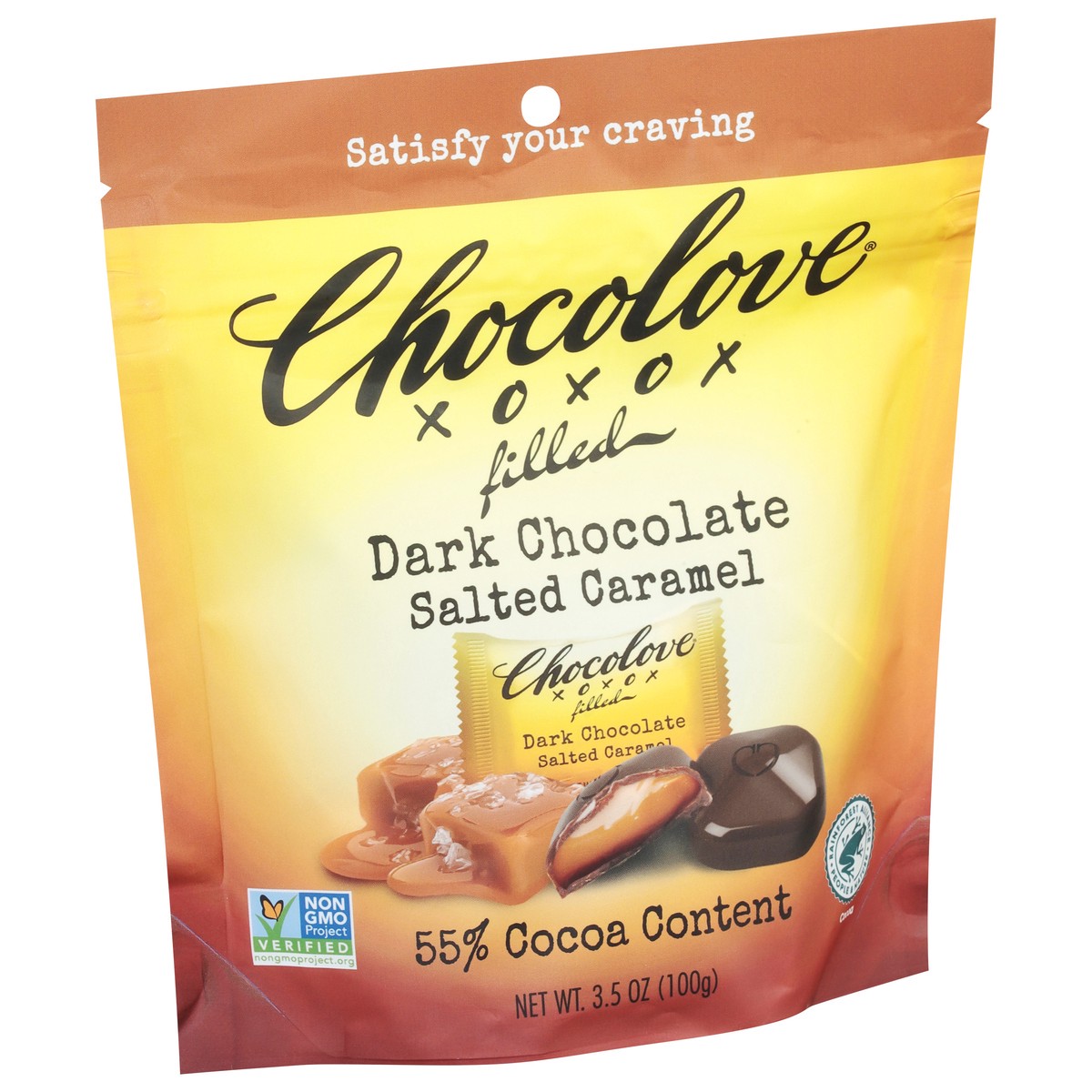 slide 5 of 9, Chocolove 55% Cocoa Salted Caramel Dark Chocolate 3.5 oz, 3.5 oz