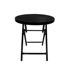 Room & Retreat Steel Mesh Folding Table, 18 in