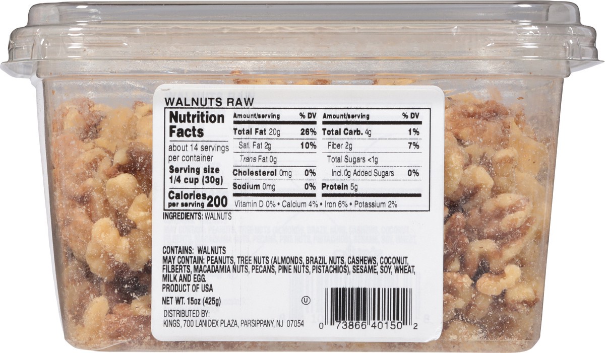 slide 13 of 13, Kn Raw Walnuts, 15 oz