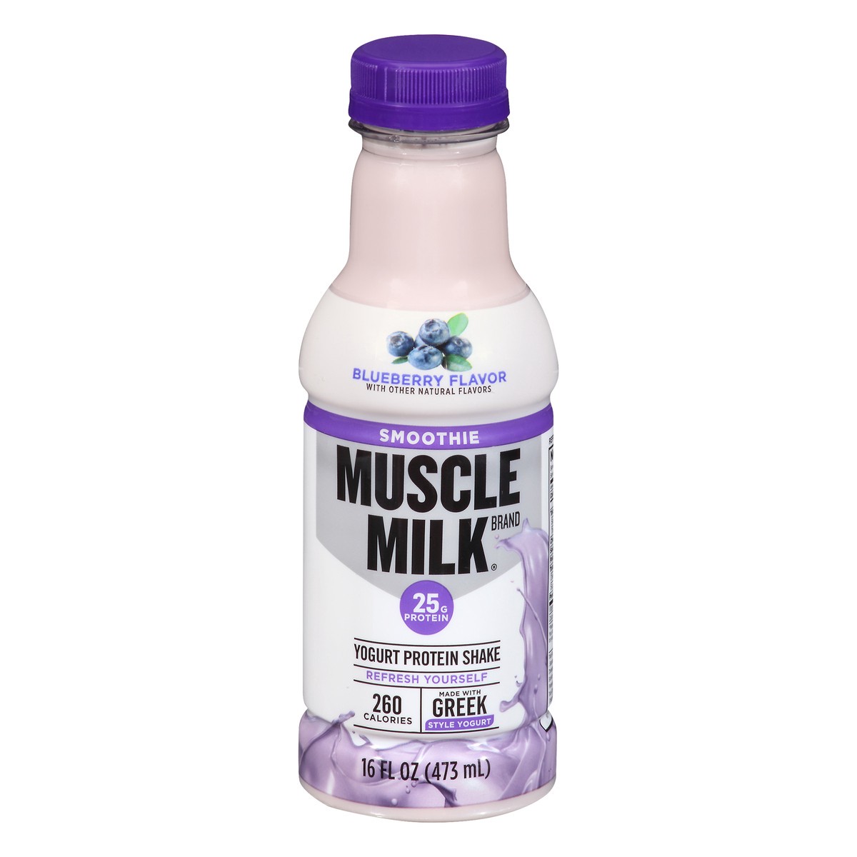 slide 6 of 11, Muscle Milk Smoothie Yogurt Blueberry Flavor Protein Shake 16 oz, 16 oz