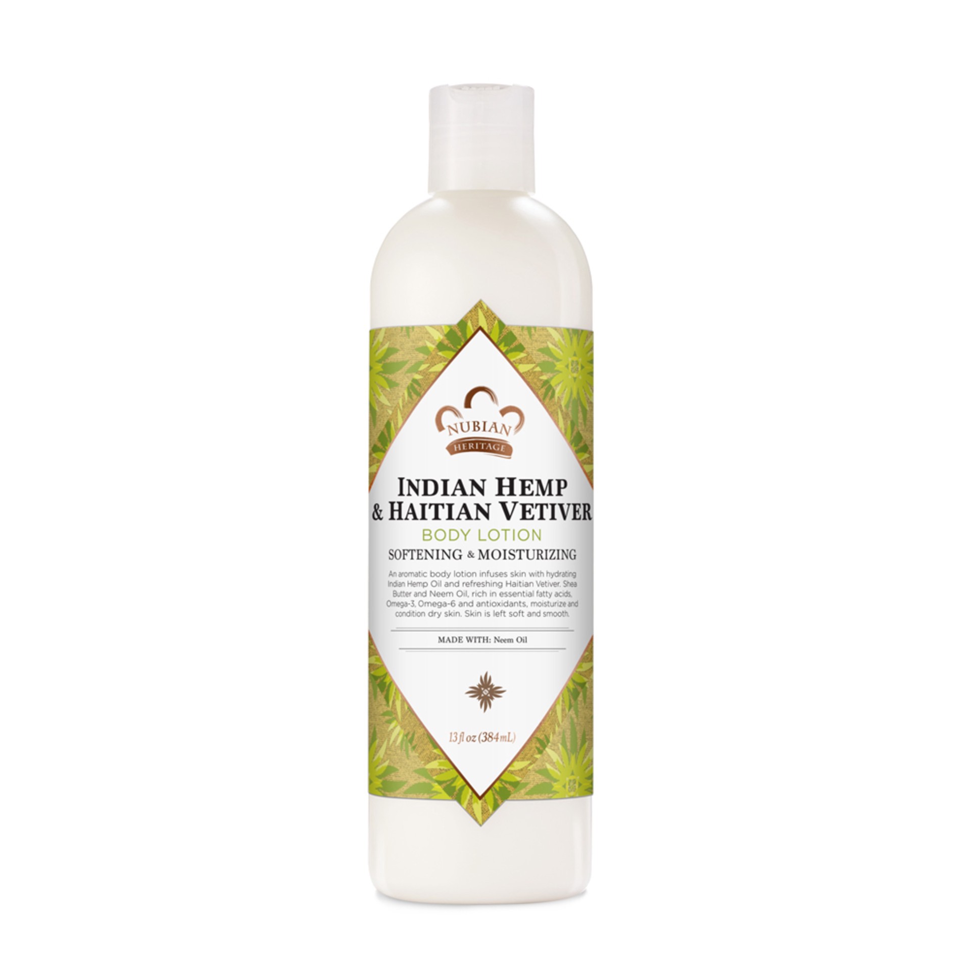 slide 1 of 1, Nubian Heritage Body Lotion Indian Hemp & Haitian Vetiver, 13 oz, 13 oz