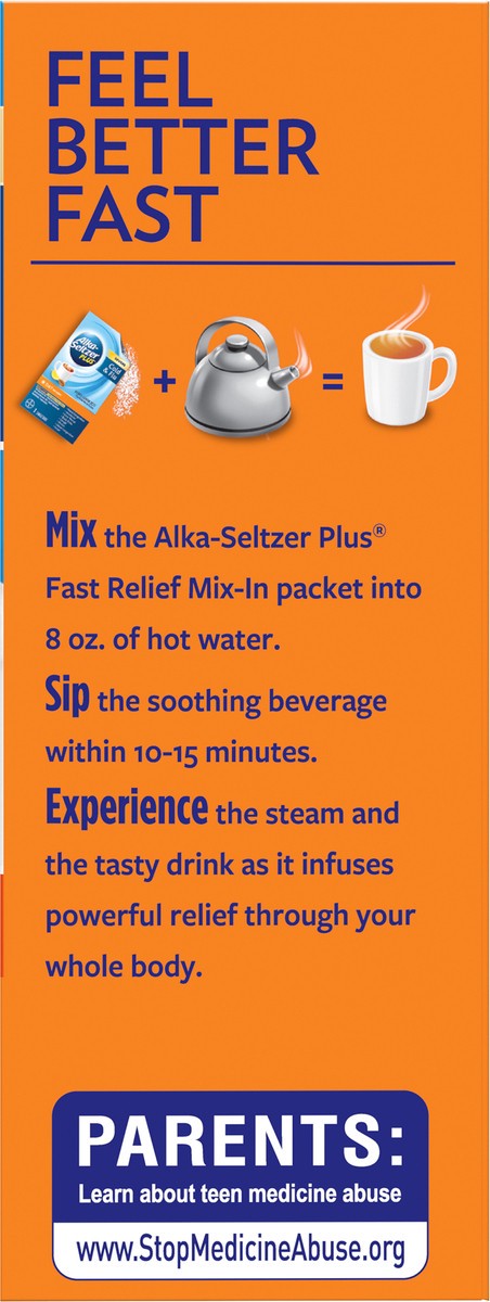 slide 7 of 8, Alka-Seltzer Day Honey Lemon Zest Severe Cold & Flu 6 ea, 6 ct