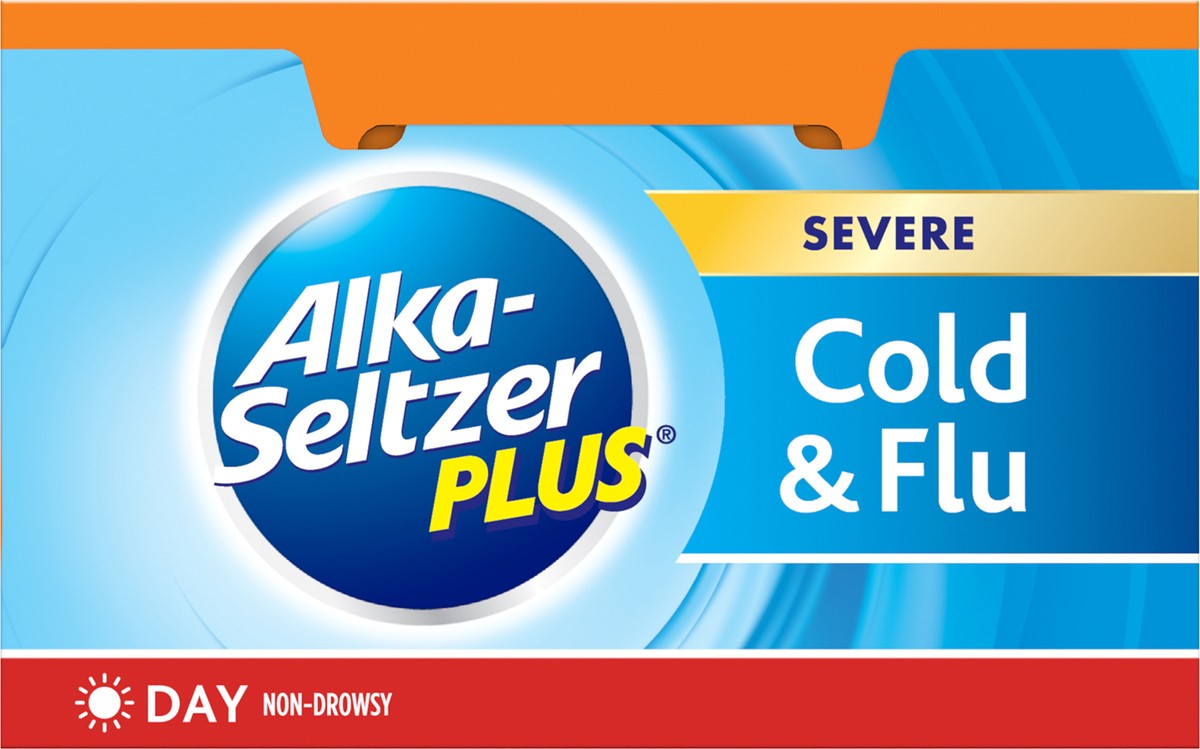 slide 8 of 8, Alka-Seltzer Day Honey Lemon Zest Severe Cold & Flu 6 ea, 6 ct
