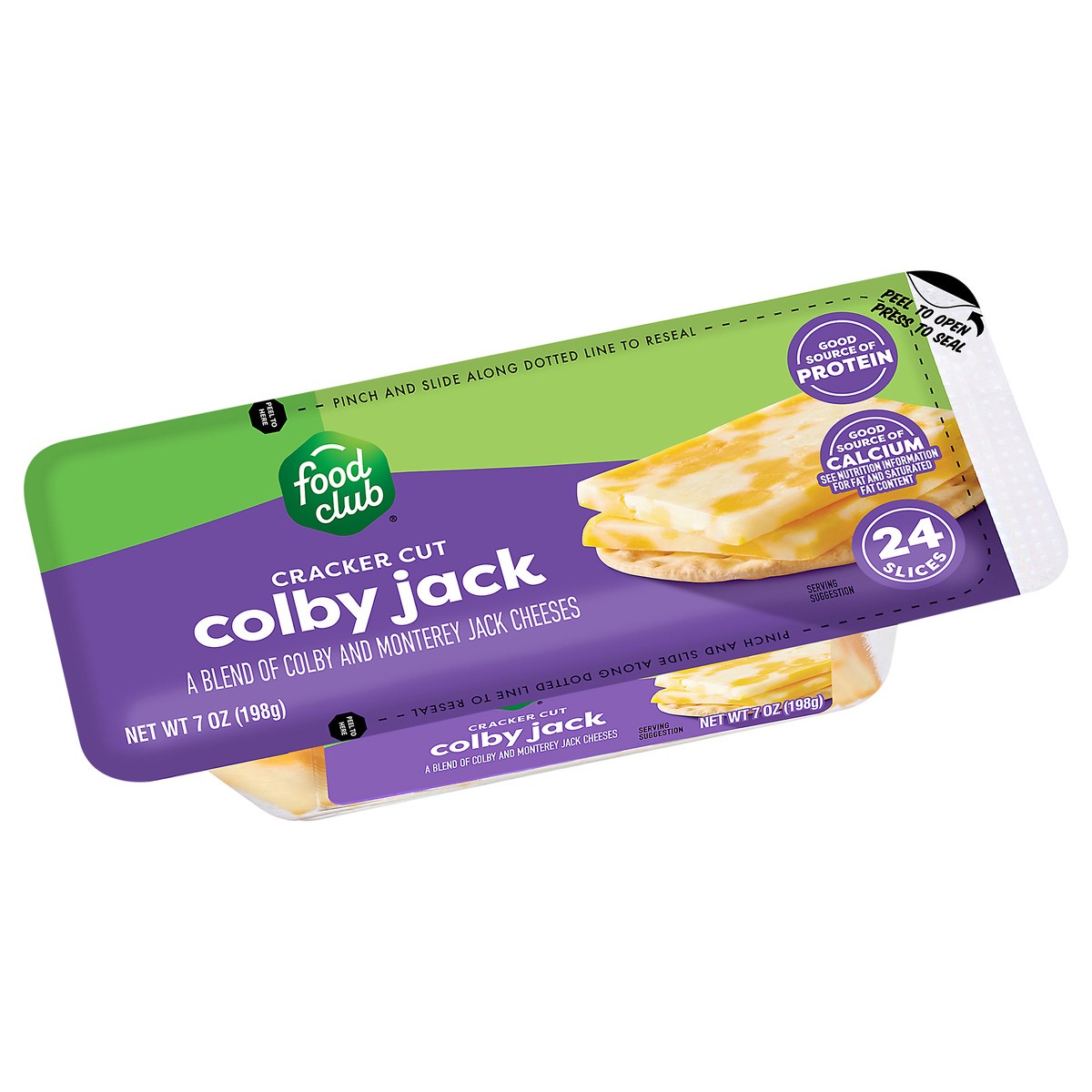 slide 4 of 4, Fclub Crkr Cut Colby Jk, 7 oz