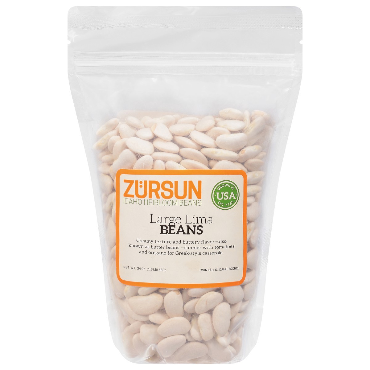 slide 6 of 13, Zursun Large Lima Beans - 24 oz, 24 oz