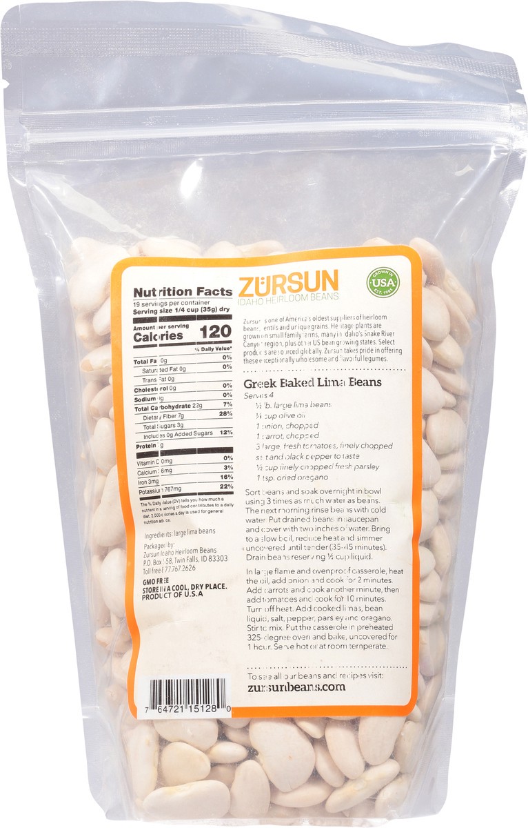 slide 9 of 13, Zursun Large Lima Beans - 24 oz, 24 oz