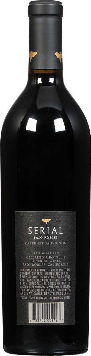 slide 6 of 9, Serial Carbernet Sauvignon, Paso Robles, 750 ml
