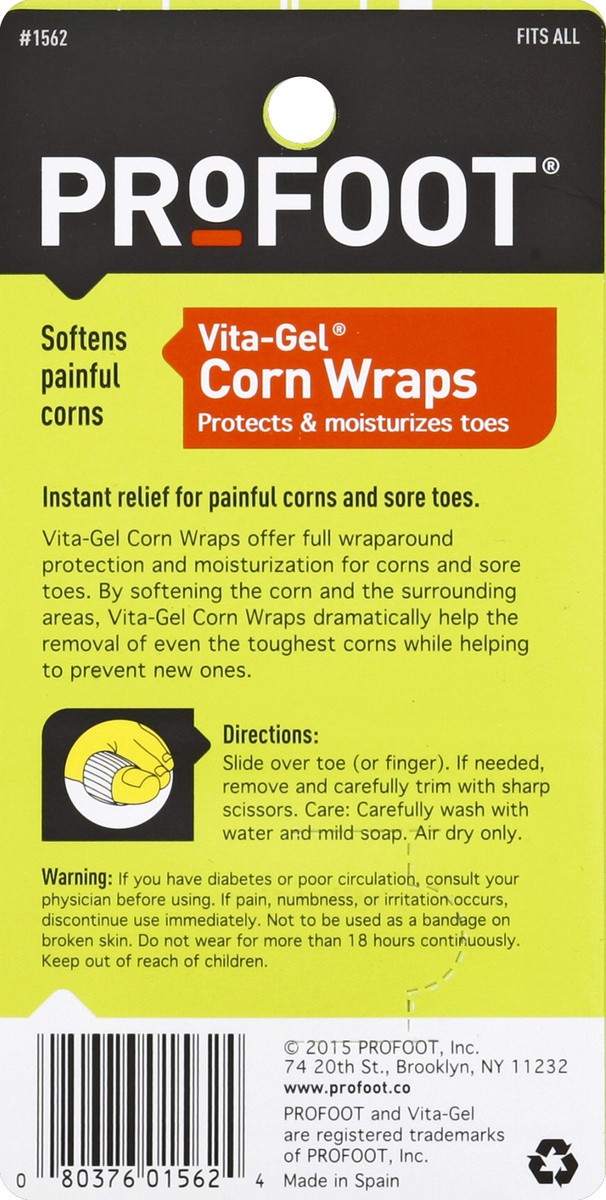 slide 3 of 5, ProFoot Corn Wraps 3 ea, 3 ct