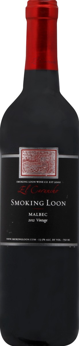 slide 2 of 2, Smoking Loon Malbec 750 ml, 750 ml