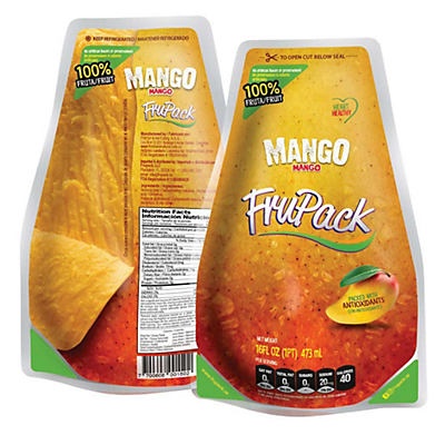 slide 1 of 1, H-E-B Mango Pulp Frupack, 16 oz