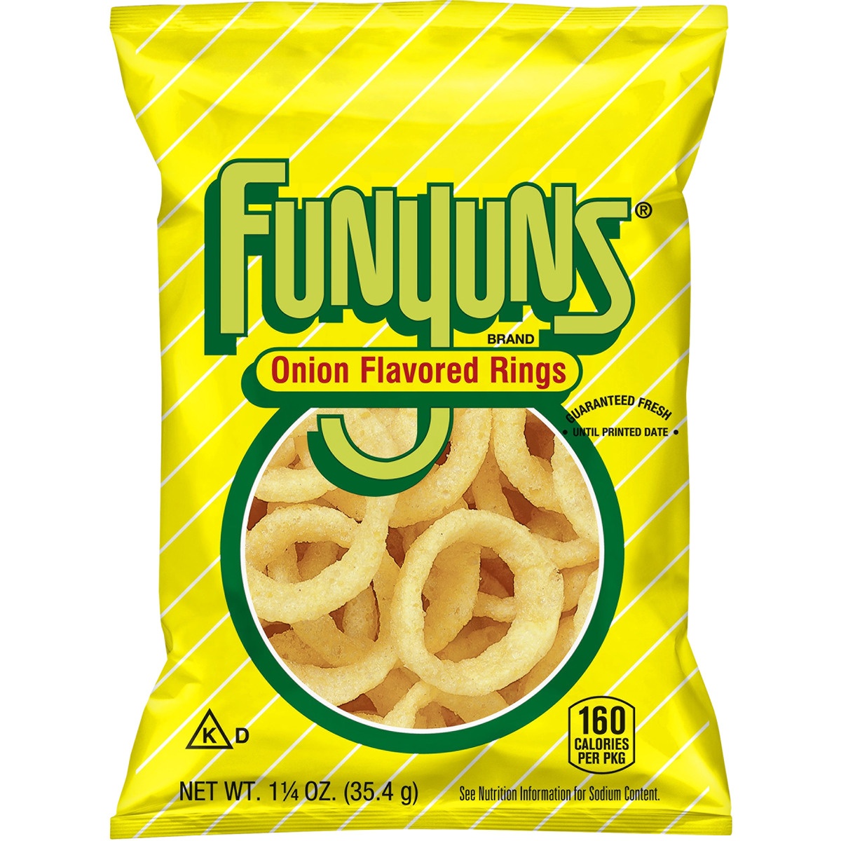 slide 1 of 5, Frito-Lay Funyuns Original Onion Flavored Rings, 1.25 oz