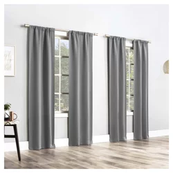 Sun Zero Clarkson Room Darkening Panels Grey 104 in x 84 in
