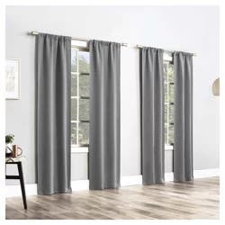 Sun Zero Clarkson Room Darkening Panels Grey 104 in x 84 in