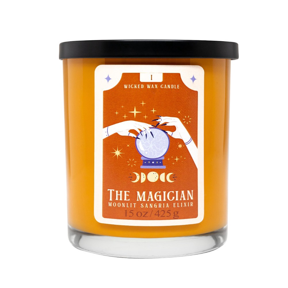 slide 2 of 3, House of Velas Halloween Jar Candle The Magician, 15 oz