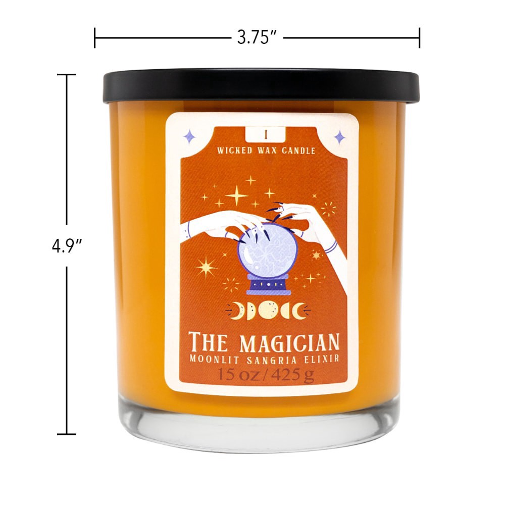 slide 3 of 3, House of Velas Halloween Jar Candle The Magician, 15 oz