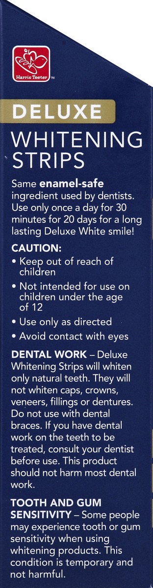 slide 3 of 4, Harris Teeter Deluxe Whitening Strips, 20 ct