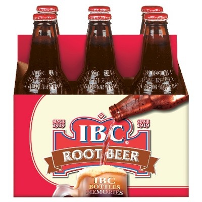 slide 1 of 4, IBC Root Beer 6 ea, 6 ct; 12 fl oz