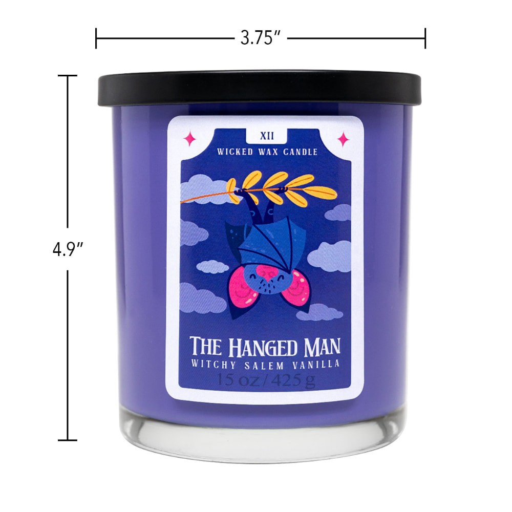 slide 2 of 3, House of Velas Halloween Jar Candle The Hanged Man, 15 oz
