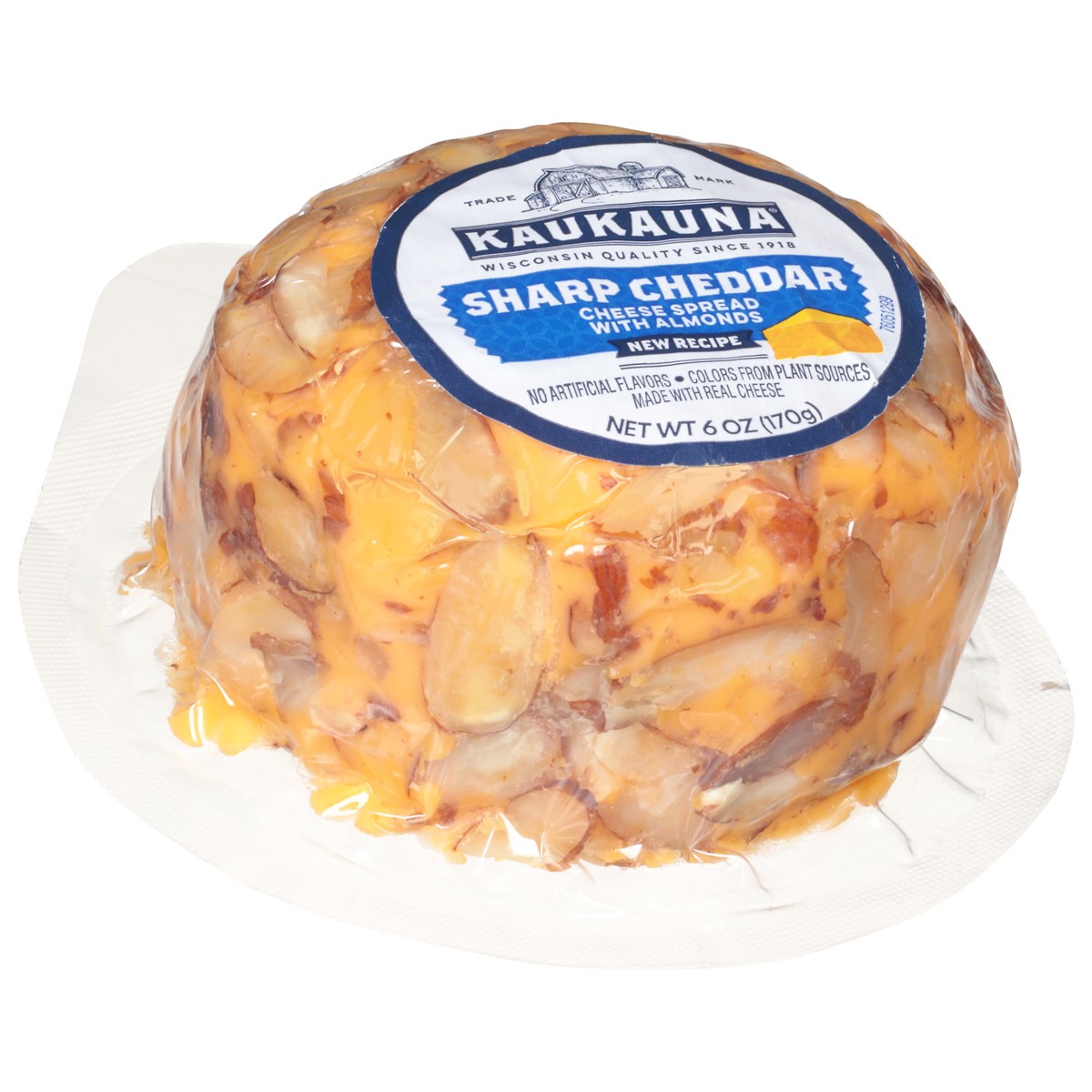 slide 3 of 9, Kaukauna Cheese Spread, With Almonds, Sharp Cheddar - 6 oz, 6 oz