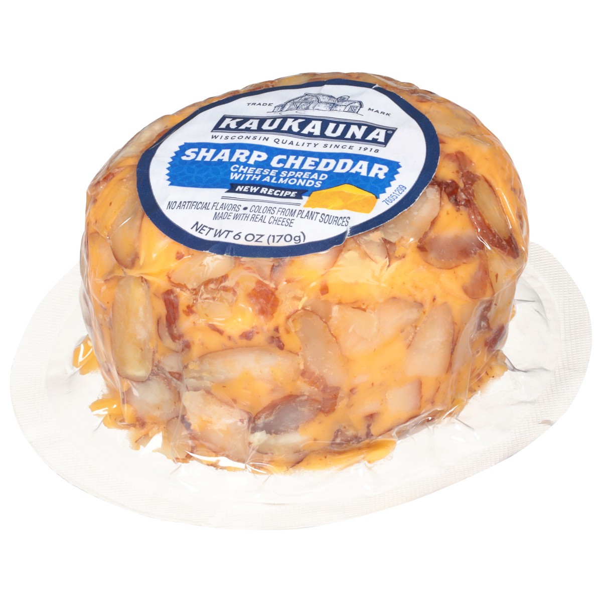 slide 6 of 9, Kaukauna Cheese Spread, With Almonds, Sharp Cheddar - 6 oz, 6 oz