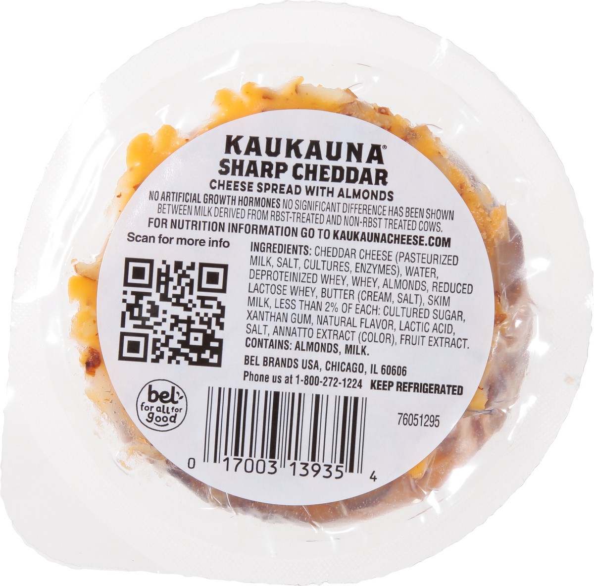 slide 9 of 9, Kaukauna Cheese Spread, With Almonds, Sharp Cheddar - 6 oz, 6 oz