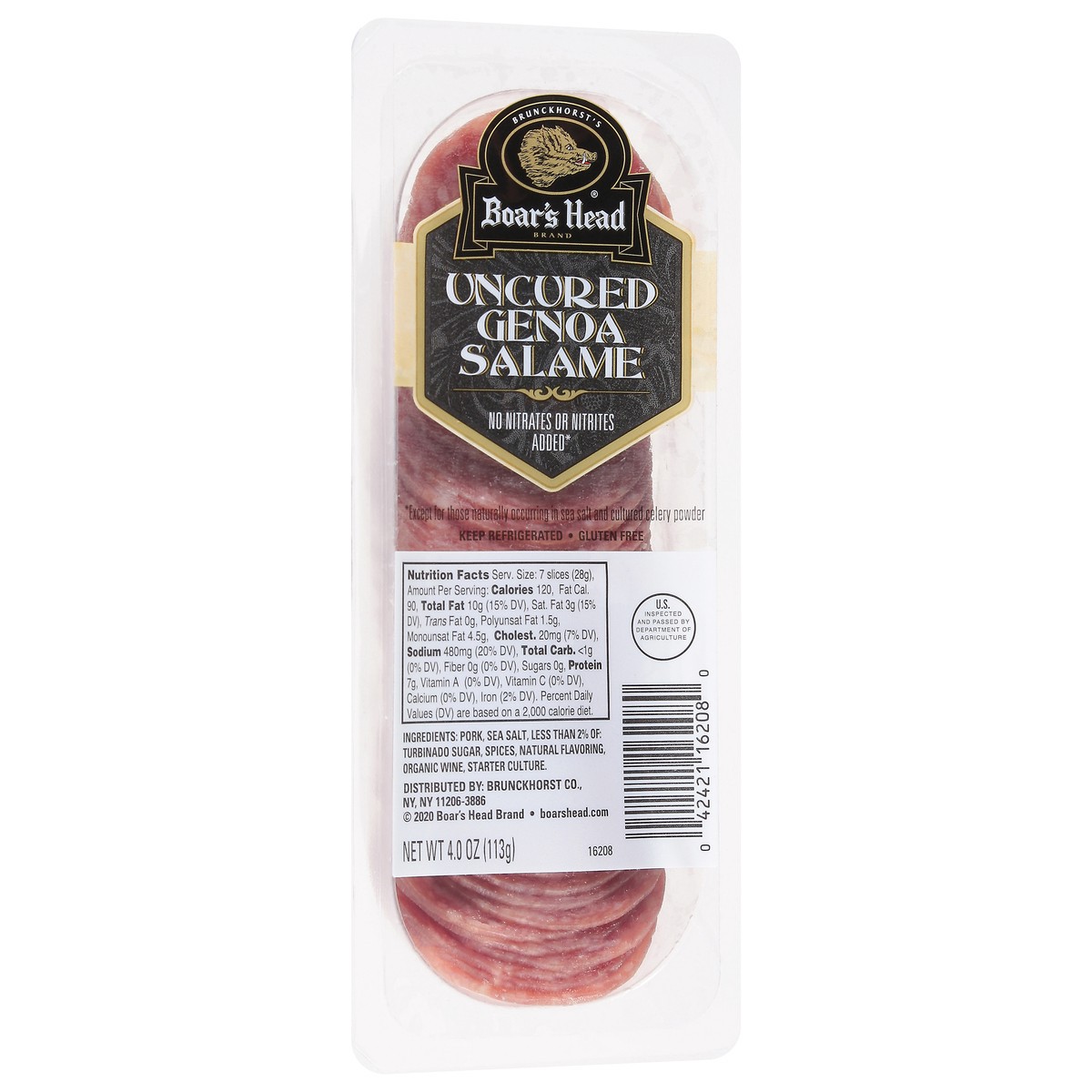slide 7 of 9, Boar's Head Uncured Genoa Salame, 4 oz