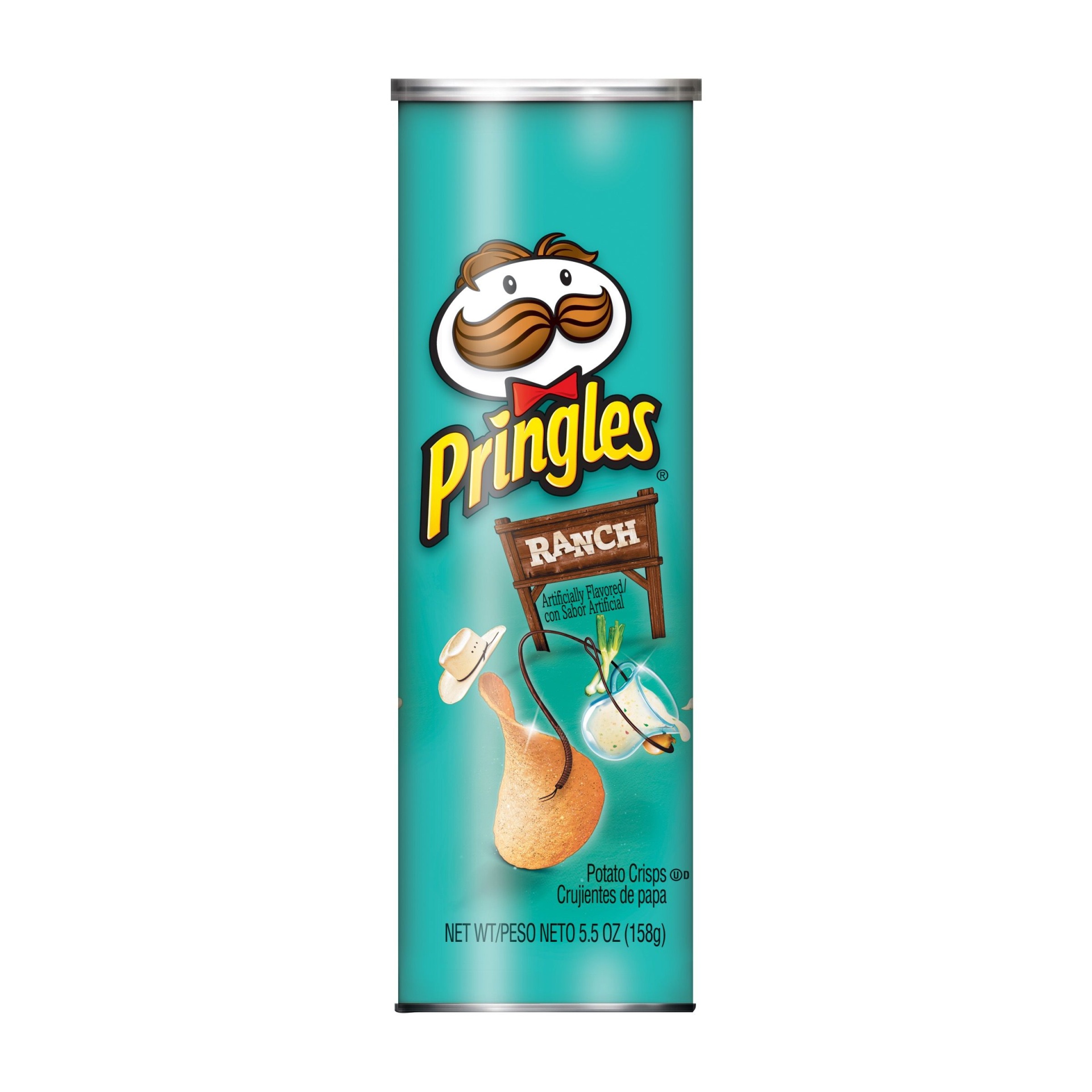 slide 1 of 7, Pringles Potato Crisps Chips, Lunch Snacks, Snacks On The Go, Ranch, 5.5 oz