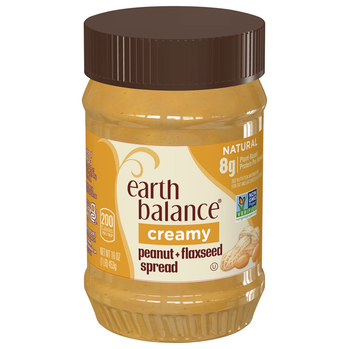 slide 1 of 2, Earth Balance Creamy Peanut Butter, 16 oz, 16 oz