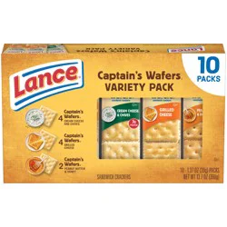 Lance Captain's Wafers Sandwich Crackers Variety