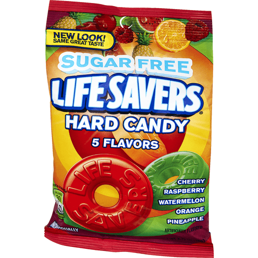 slide 3 of 9, LIFE SAVERS 5 Flavors Sugarfree Hard Candy Bag, 2.75 oz