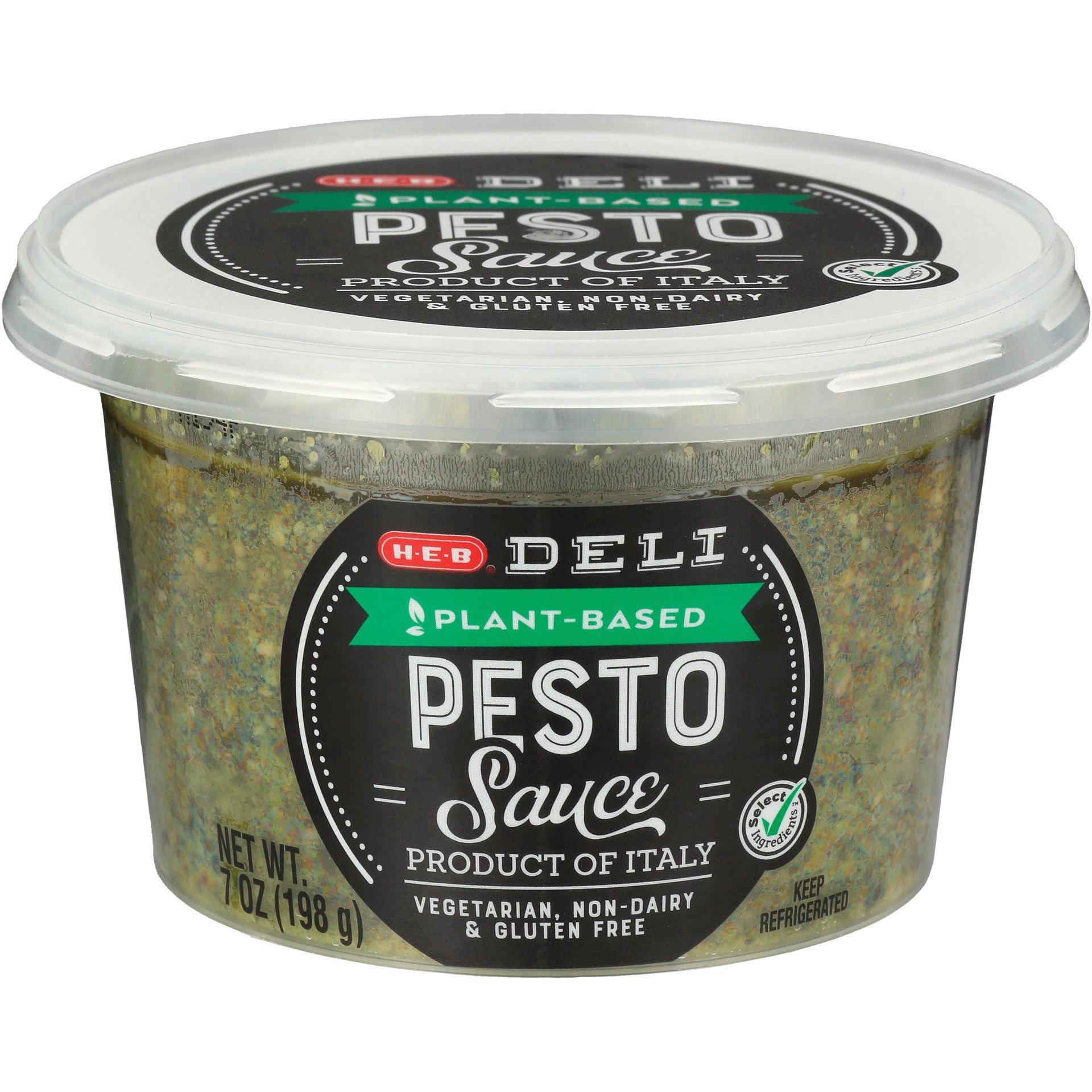 slide 1 of 1, H-E-B Deli Plant Based Pesto Sauce, 7 oz
