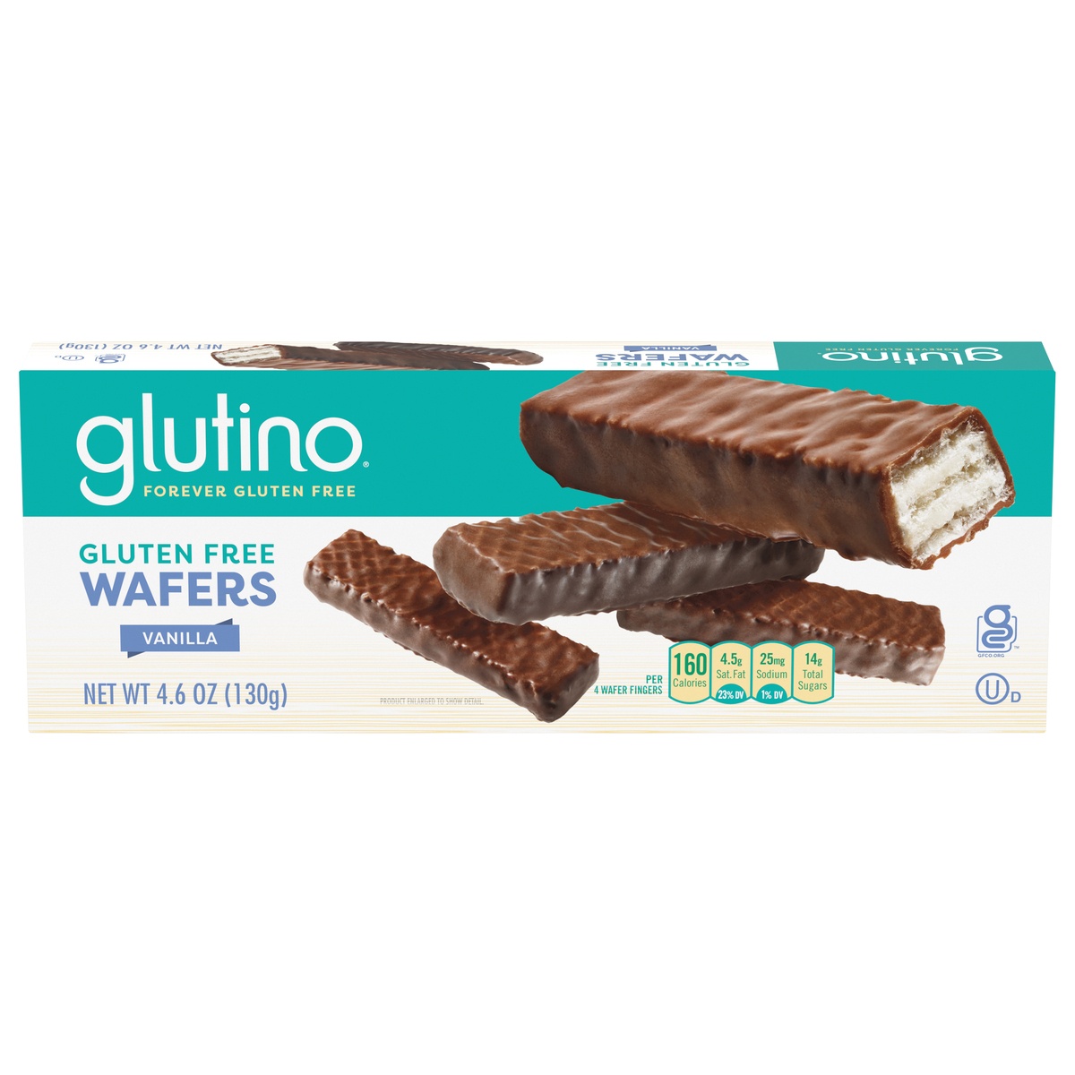 slide 1 of 5, Glutino Wafers, Gluten Free, Vanilla, 4.6 Ounce, 4.6 oz