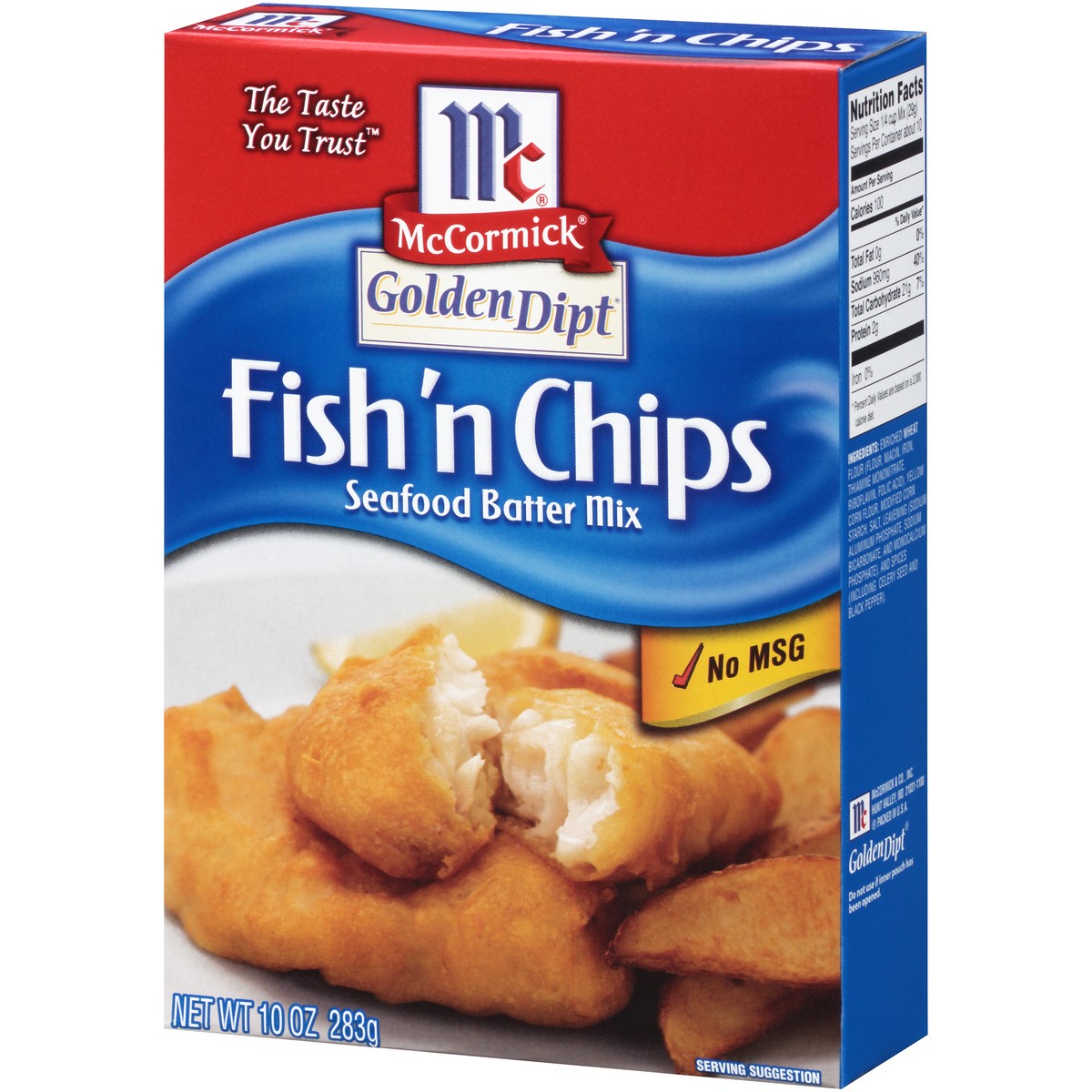 slide 4 of 13, McCormick Golden Dipt Fry Mix - Fish n Chips, 10 oz