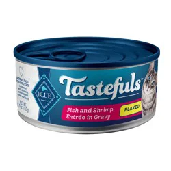 Blue Buffalo Tastefuls Wet Cat Food, Fish & Shrimp