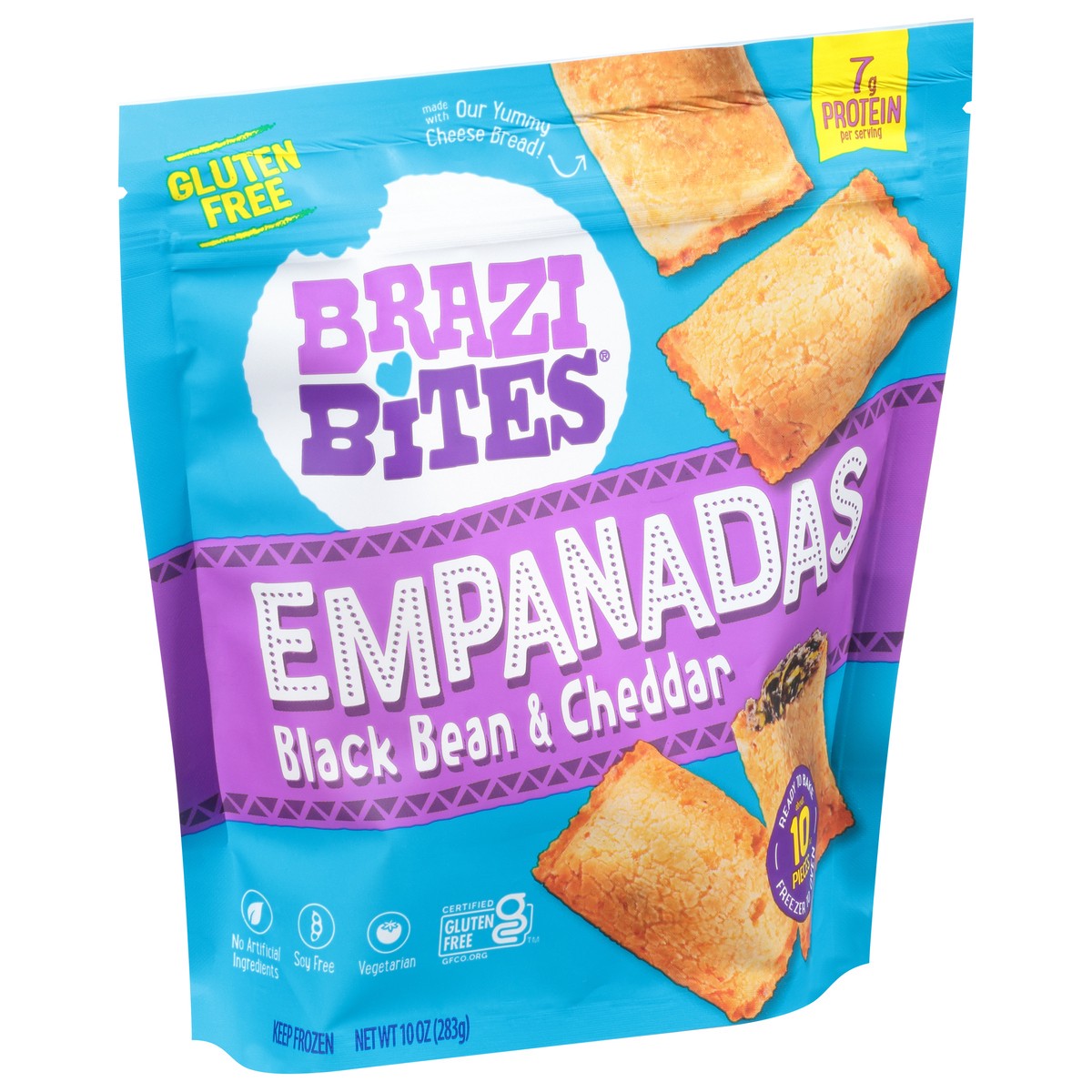 slide 10 of 12, Brazi Bites Black Bean & Cheddar Empanadas 10 oz, 10 oz
