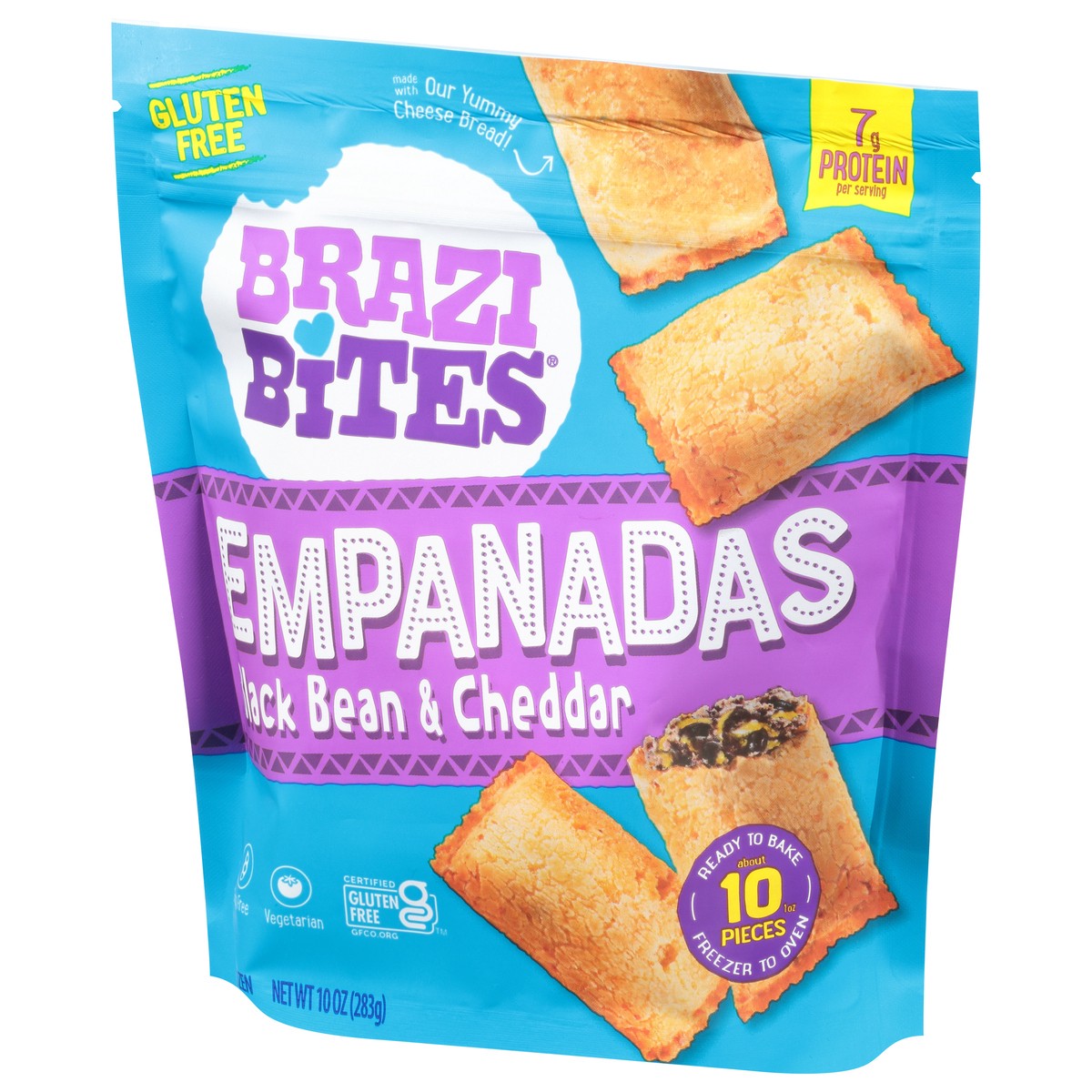 slide 4 of 12, Brazi Bites Black Bean & Cheddar Empanadas 10 oz, 10 oz