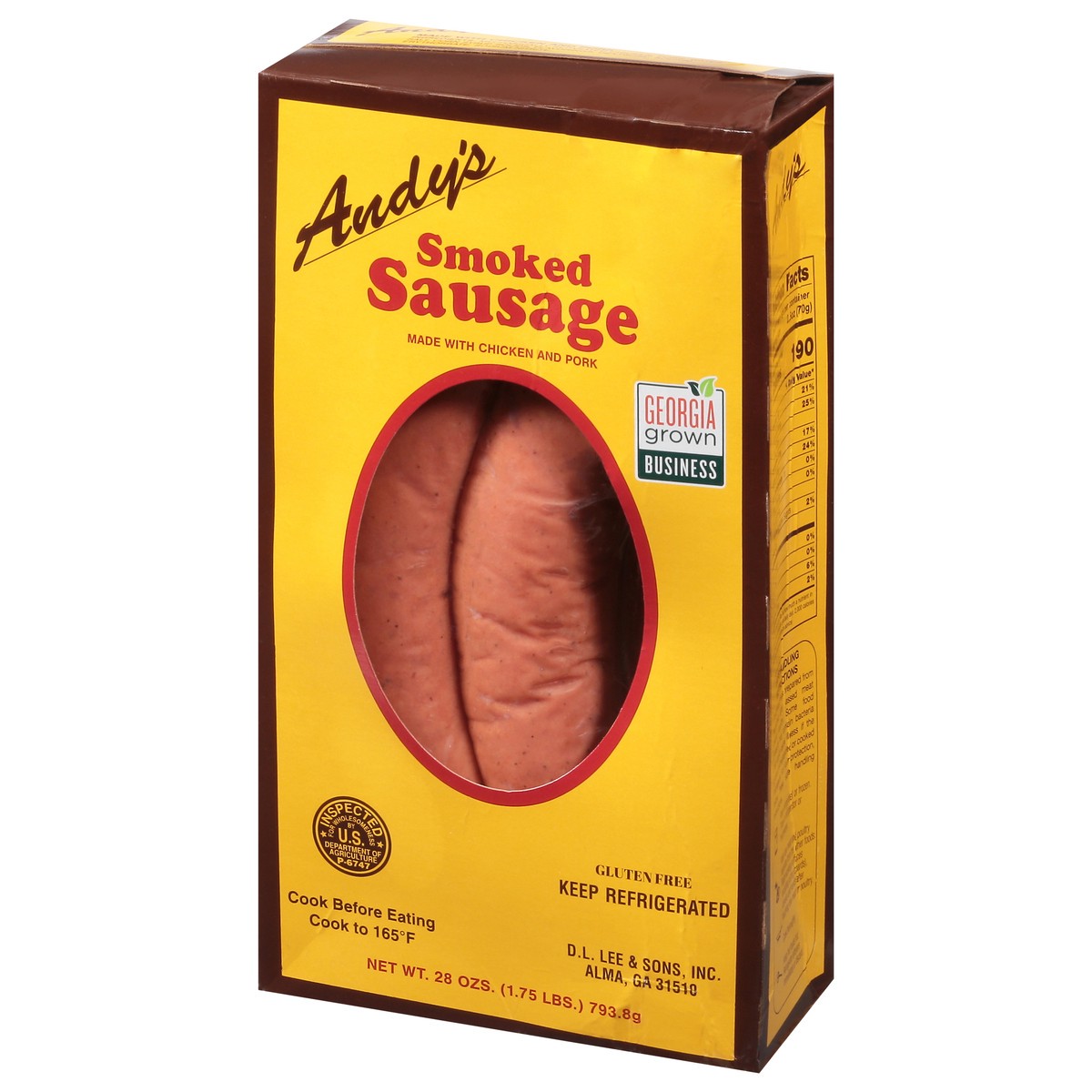 slide 6 of 9, Andy's Smoked Sausage, 28 oz