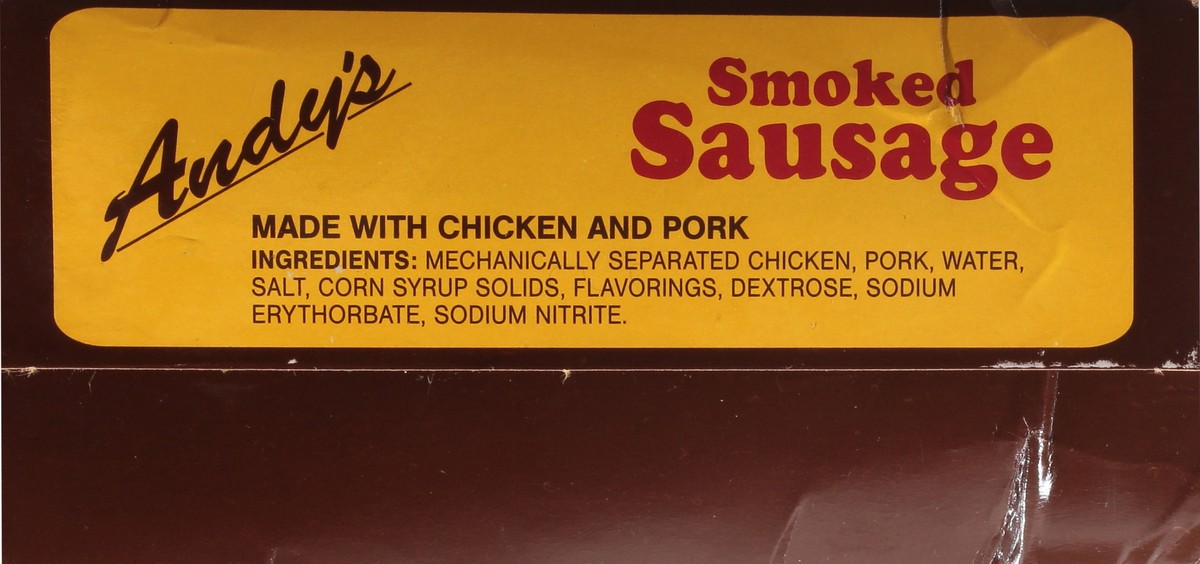 slide 2 of 9, Andy's Smoked Sausage, 28 oz