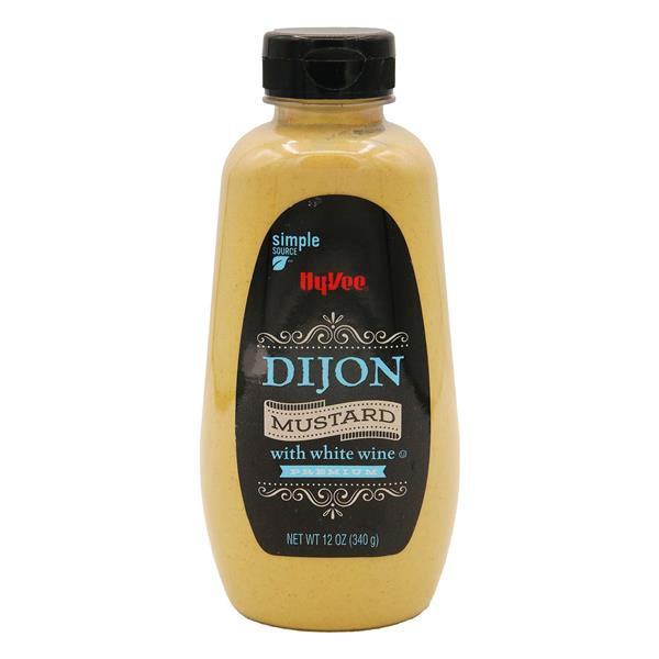 slide 1 of 8, Hy-vee Dijon Mustard With White Wine, 12 oz