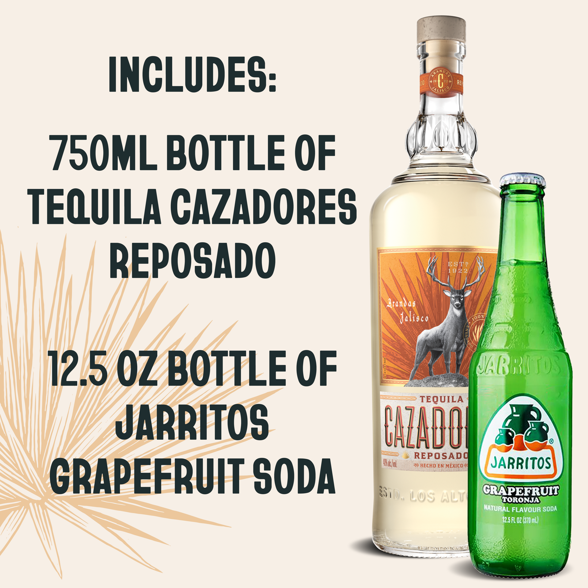 slide 2 of 5, Cazadores Tequila Jarrito Vap, 25.39 fl oz