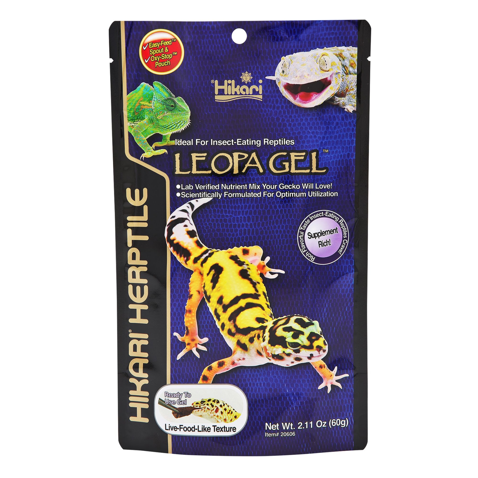 slide 1 of 1, Hikari LeopaGel Ready-to-Use Reptile Food, 2 oz