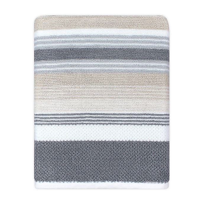 slide 1 of 1, KAS Room Zerena Striped Bath Towel - Natural, 1 ct