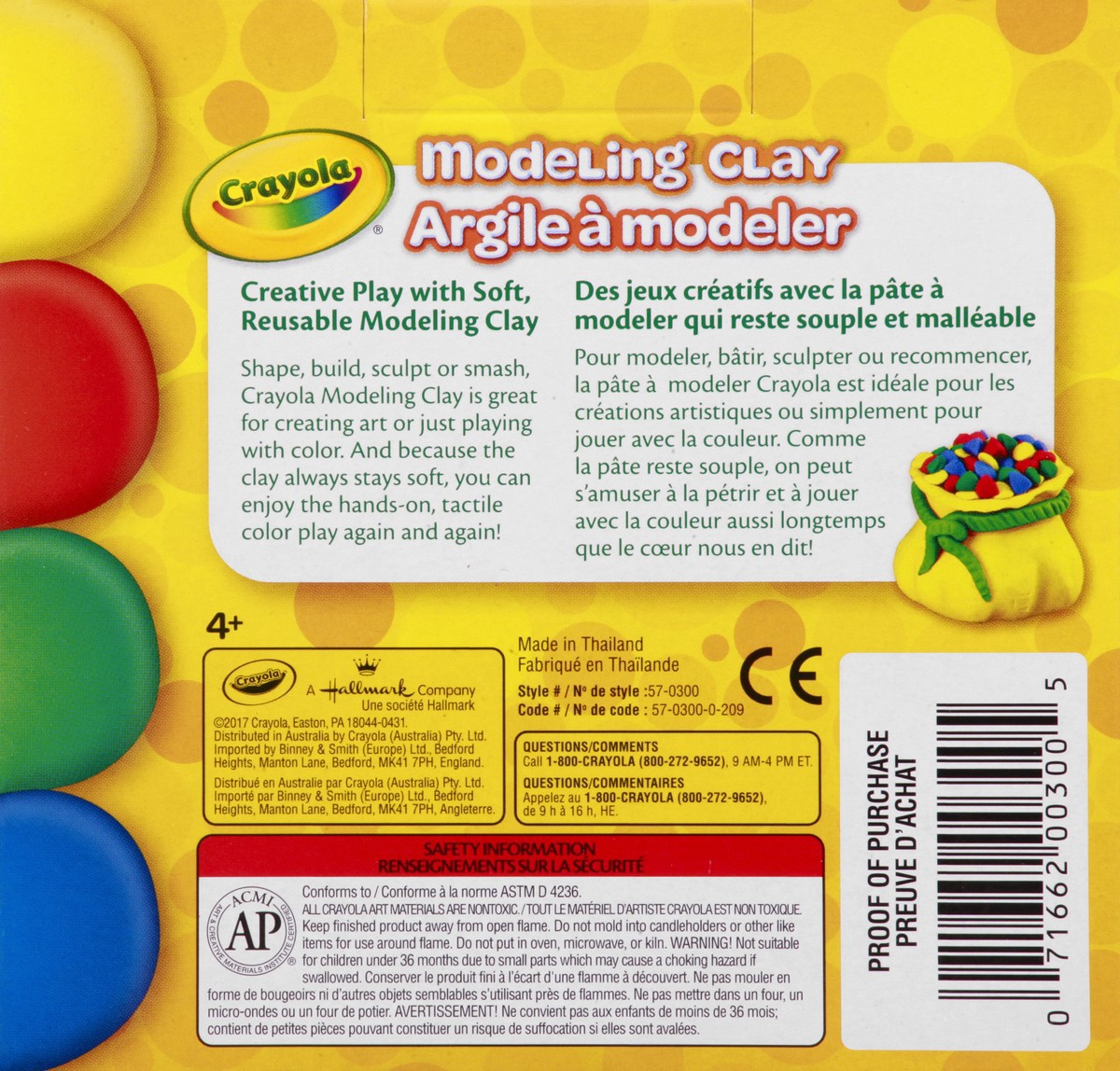 slide 3 of 9, Crayola Modeling Clay - 4 Piece, 4 ct