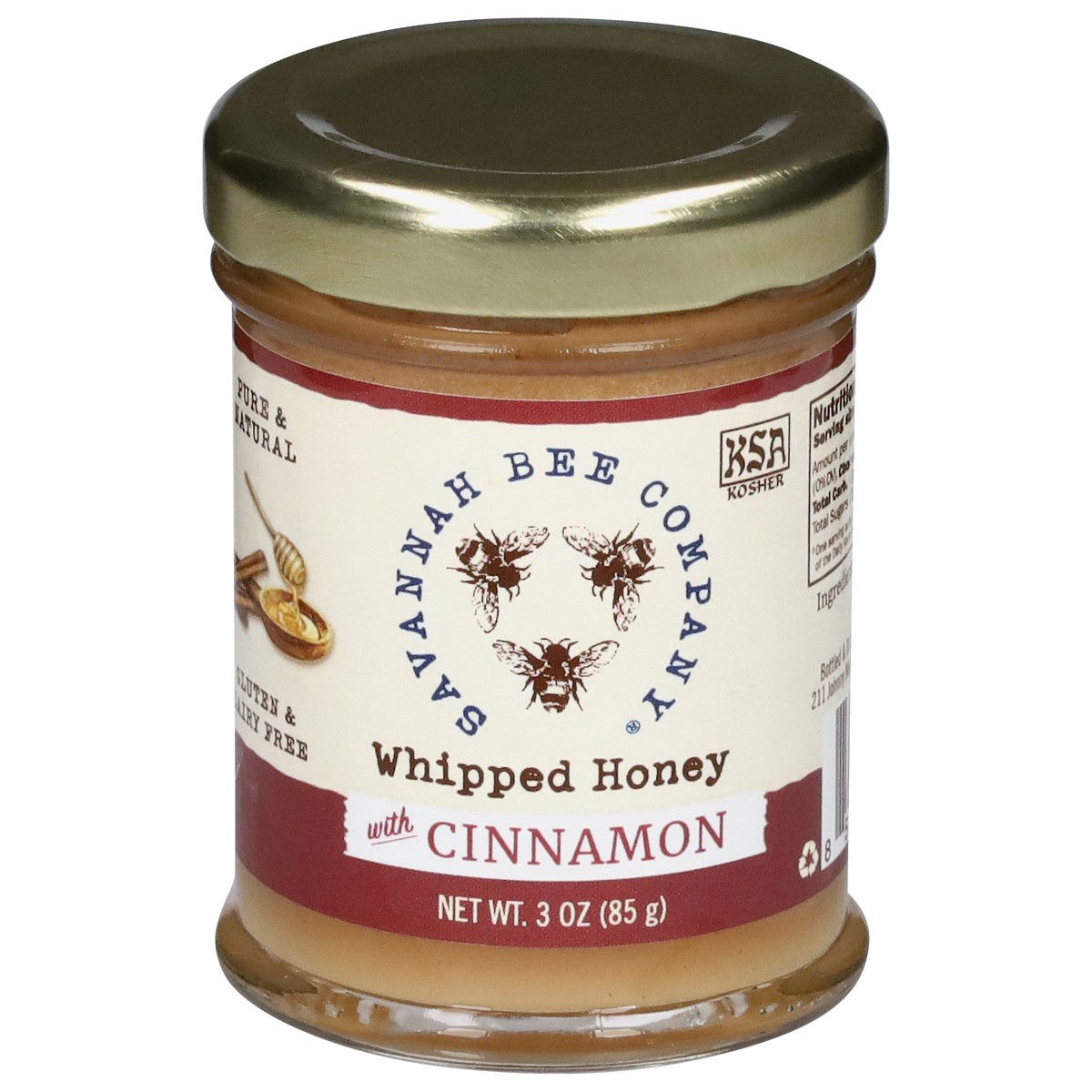 slide 8 of 13, Savannah Bee Company Whipped Honey with Cinnamon 3 oz, 3 oz