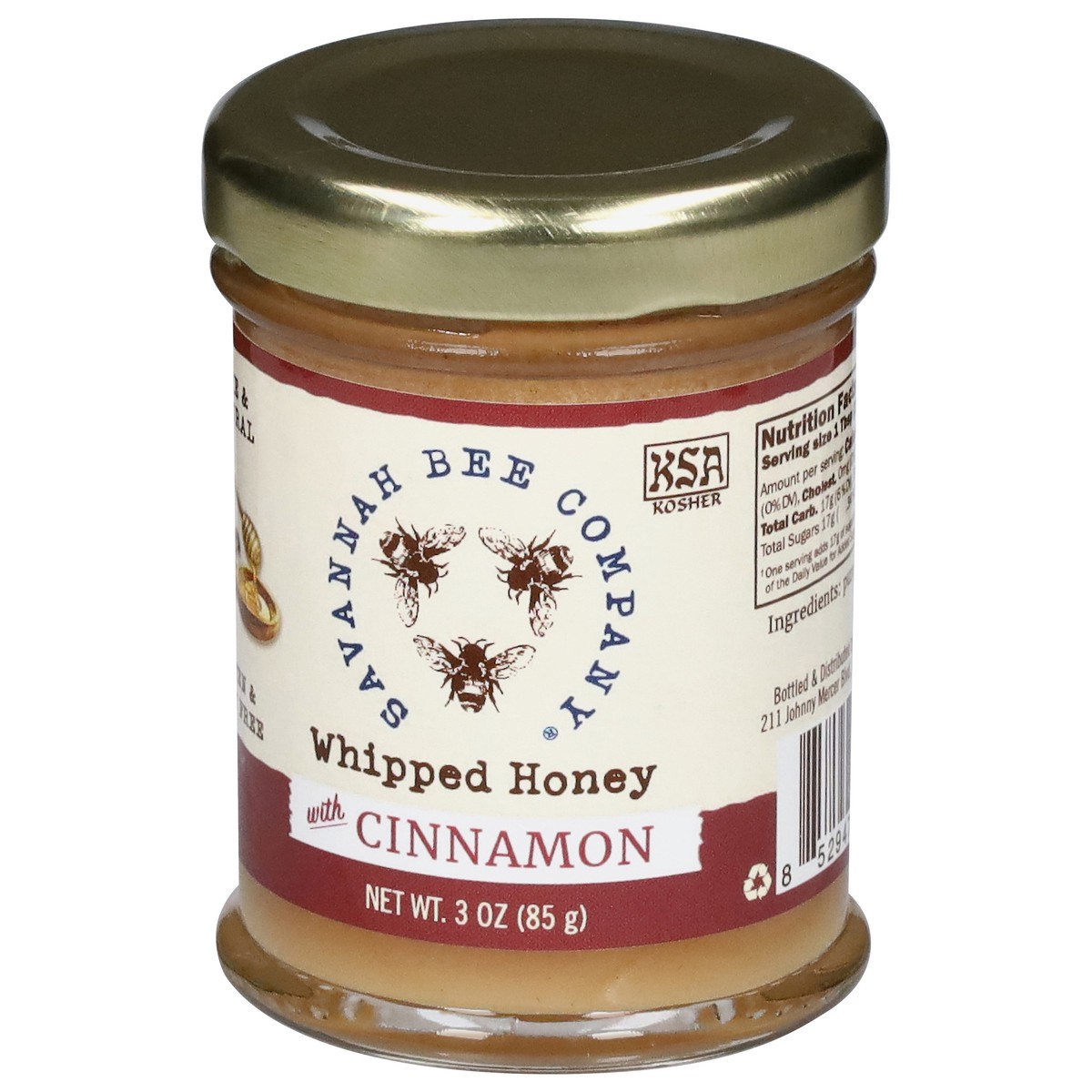 slide 6 of 13, Savannah Bee Company Whipped Honey with Cinnamon 3 oz, 3 oz