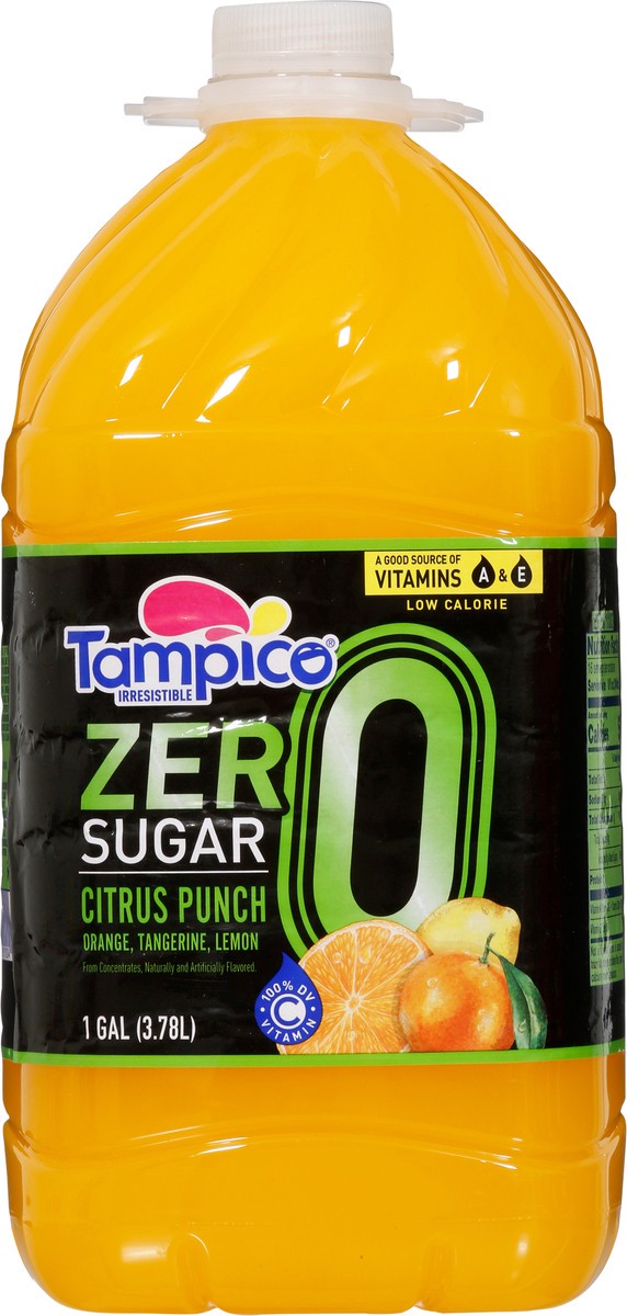 slide 4 of 9, Tampico Zero Sugar Citrus Punch 1 gal, 128 oz
