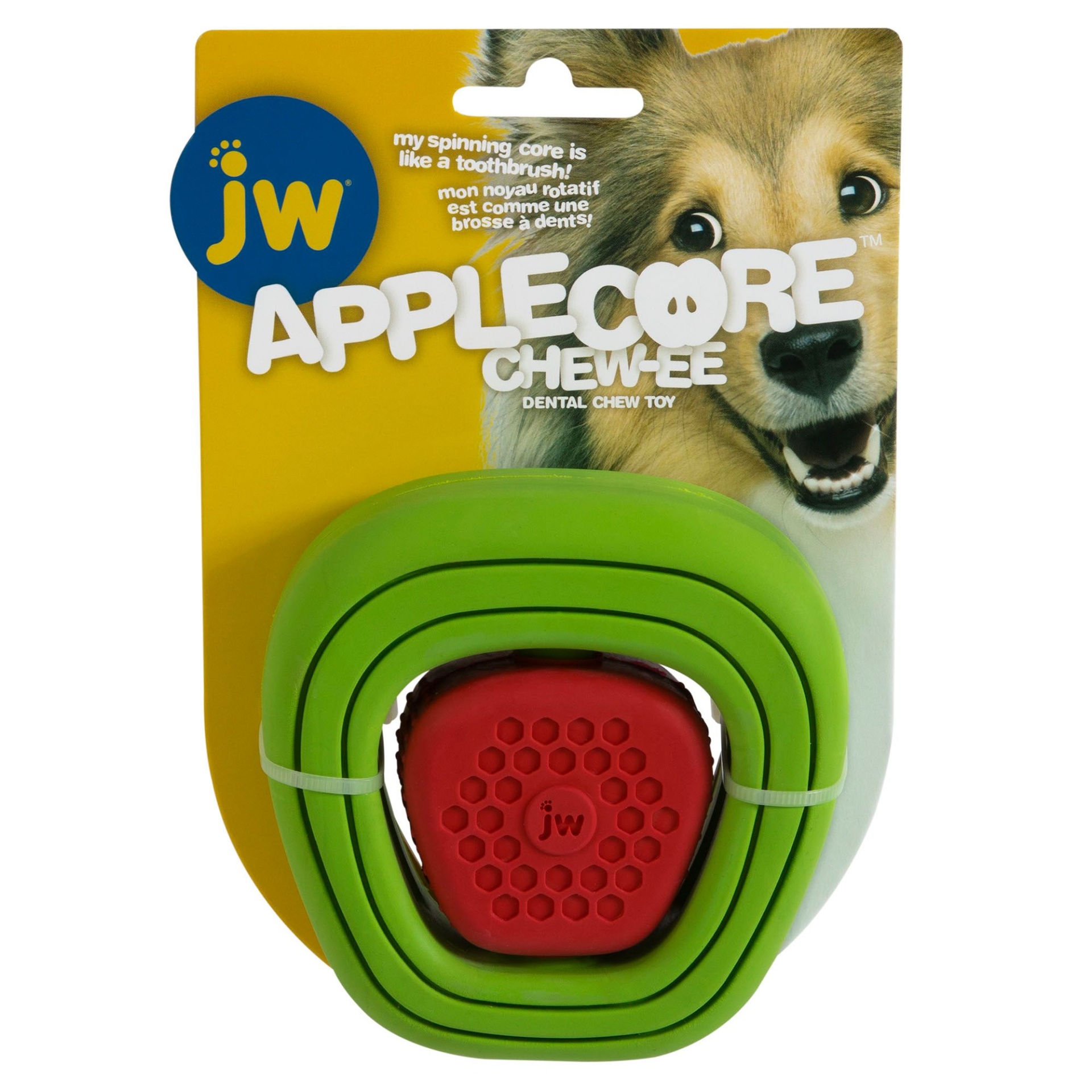 slide 1 of 1, Jw Pet Co JW Pet Apple Core Chew-ee Dog Toy, 1 ct