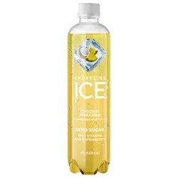 Sparkling ICE Coconut Pineapple, 17 Fl Oz Bottle